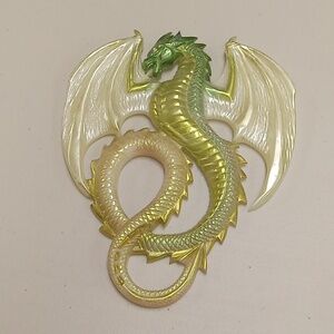 Handcrafted resin dragon wall hanging